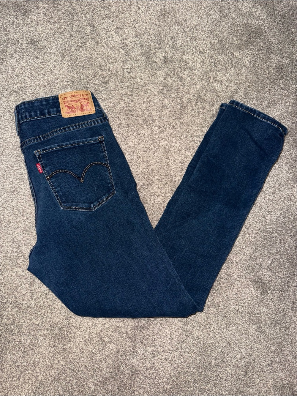 Levi's Women’s Deep Blue 711 Skinny Jeans